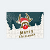 Wooden Jigsaw Puzzle - Rudolph "Merry Christmas"