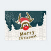 Wooden Jigsaw Puzzle - Rudolph "Merry Christmas"