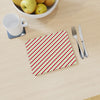 Table Mat - Christmas Stripes - Red/Green