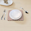 Table Mat - Christmas Stripes - Red/Green