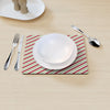 Table Mat - Christmas Stripes - Red/Green