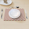 Table Mat - Christmas Stripes - Red/Green