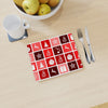 Table Mat - Christmas Tiles - Red