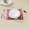 Table Mat - Christmas Tiles - Red