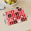 Table Mat - Christmas Tiles - Red