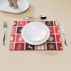 Table Mat - Christmas Tiles - Red