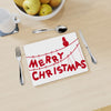 Table Mat - Hanging Letters "Merry Christmas"