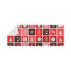 Blanket Scarf - Christmas Tiles - Red