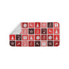 Blanket Scarf - Christmas Tiles - Red