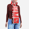 Blanket Scarf - Christmas Tiles - Red