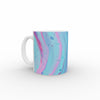 11oz Mug - Bath Bomb - Pink and Blue