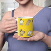 11oz Mug - Cartoon Dogs - Yellow